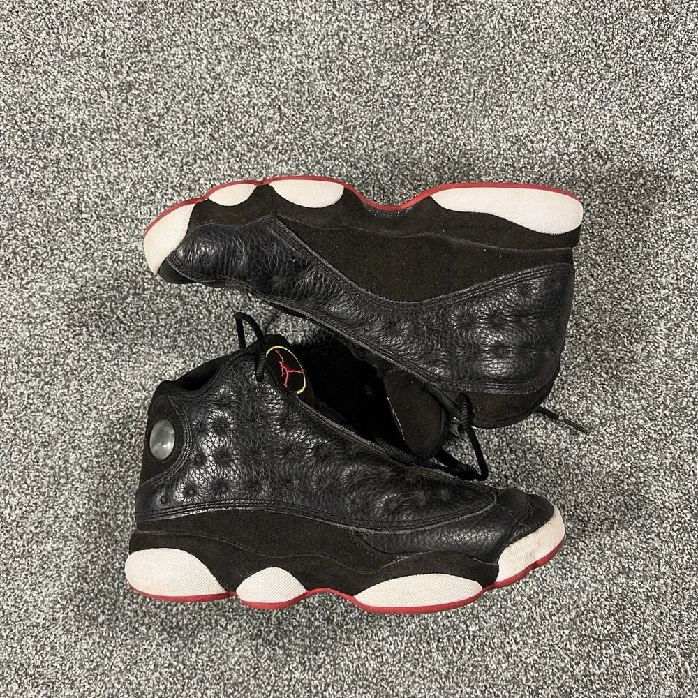 Air Jordan 13 Retro Playoffs 2023 GS Black Red Youth 5.5Y Shoes 414571-062